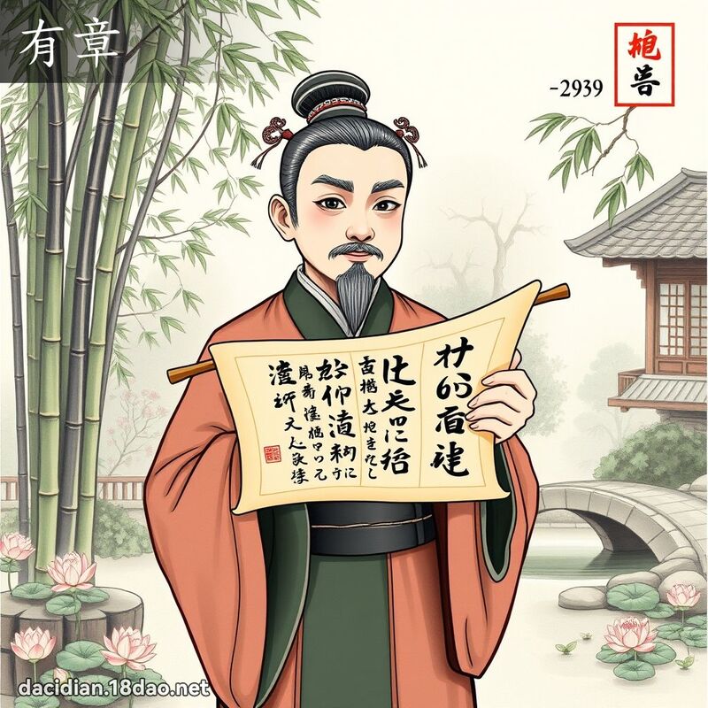 有章 - 國語大辭典配圖