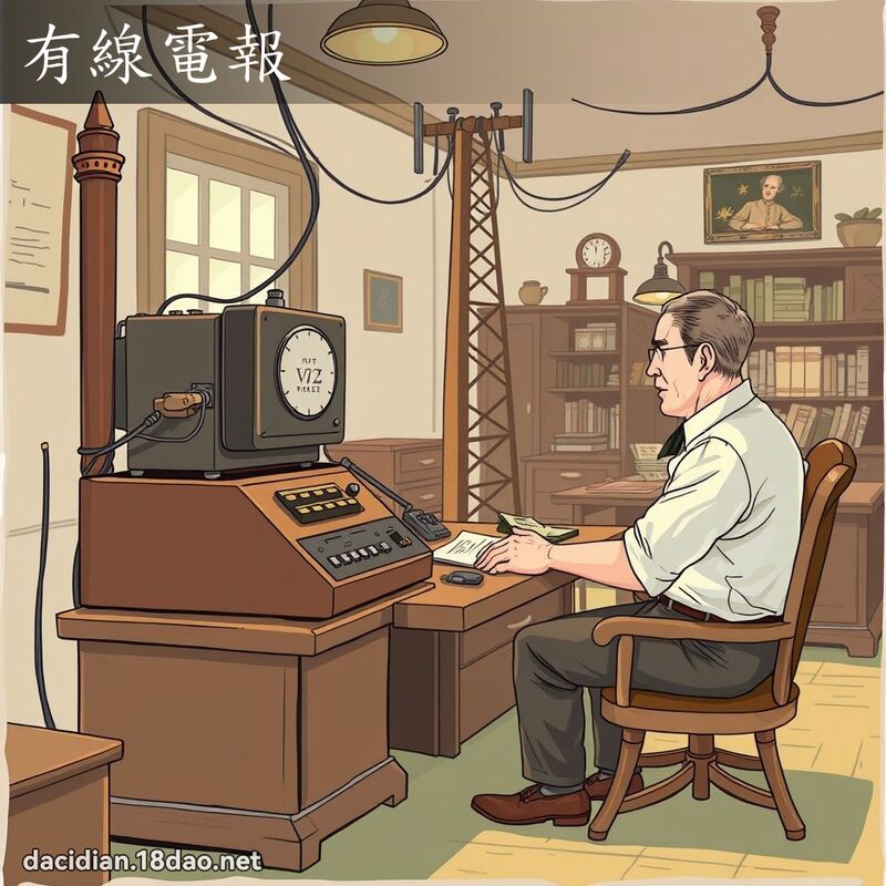 有线电报 - 国语大辞典配图