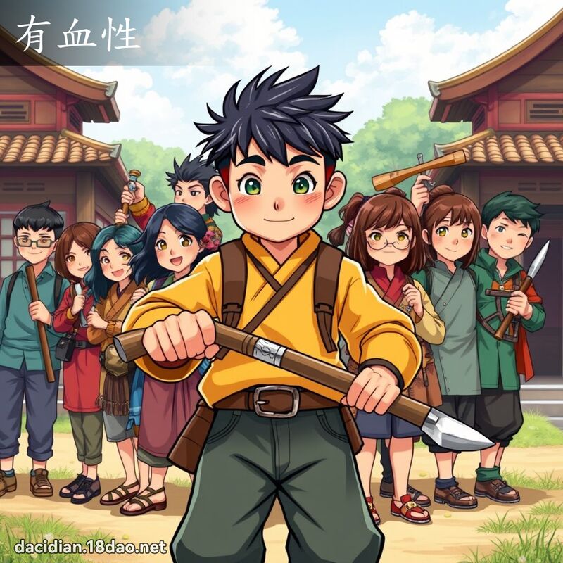 有血性 - 国语大辞典配图