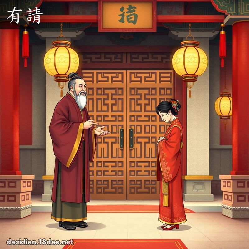 有请 - 国语大辞典配图