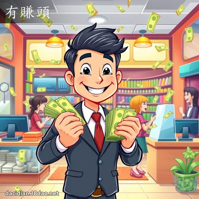 有賺頭 - 國語大辭典配圖