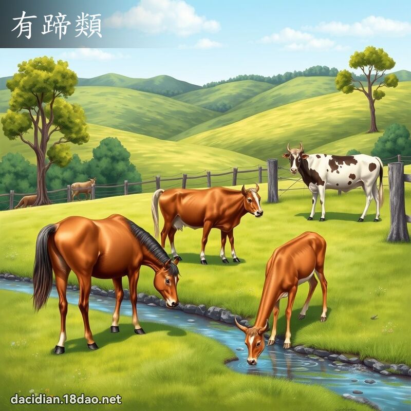 有蹄類 - 國語大辭典配圖