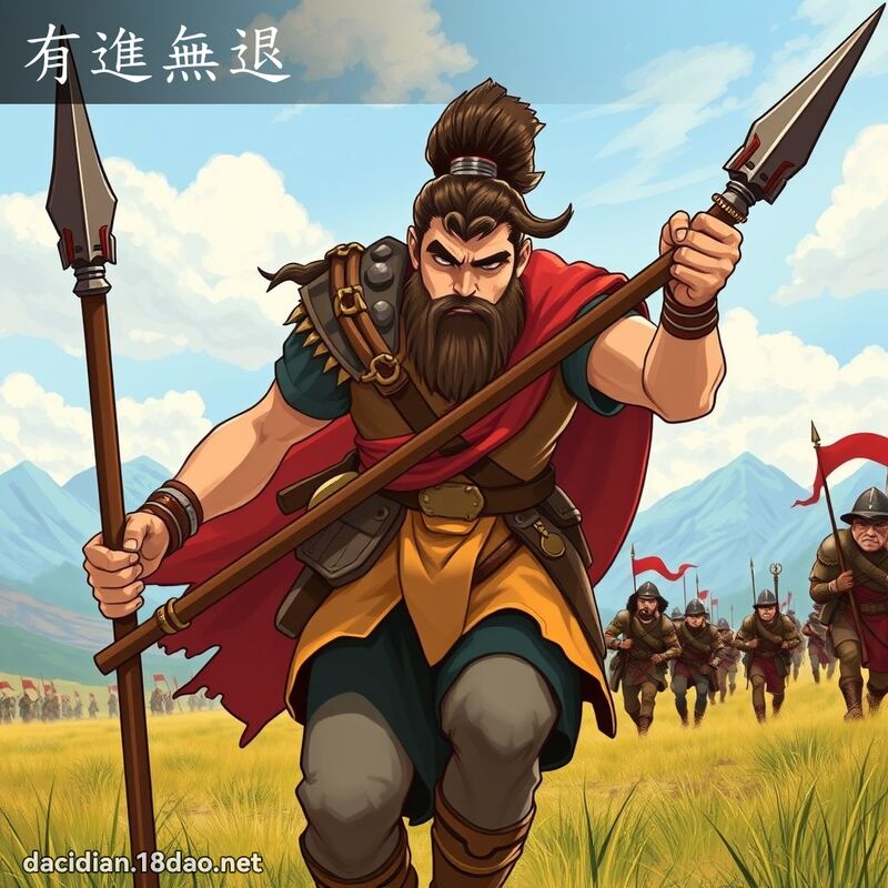 有進無退 - 國語大辭典配圖