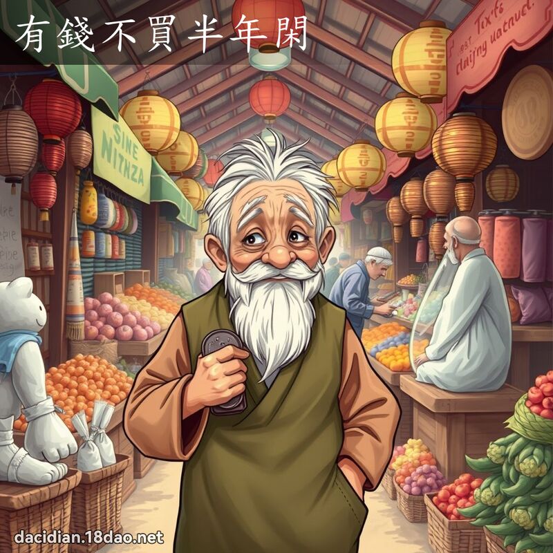 有钱不买半年闲 - 国语大辞典配图