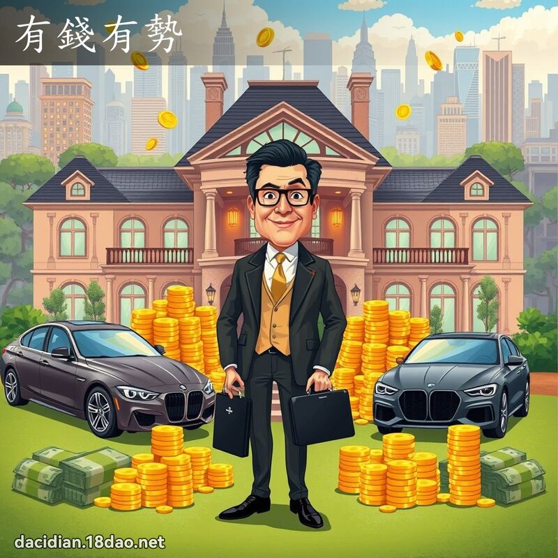 有钱有势 - 国语大辞典配图