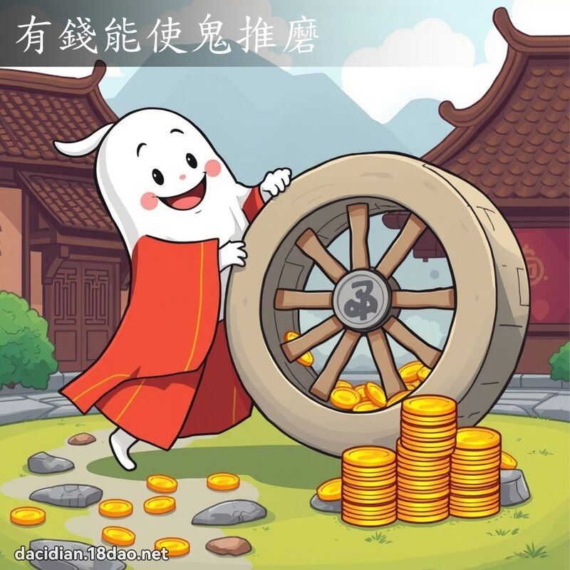有钱能使鬼推磨 - 国语大辞典配图