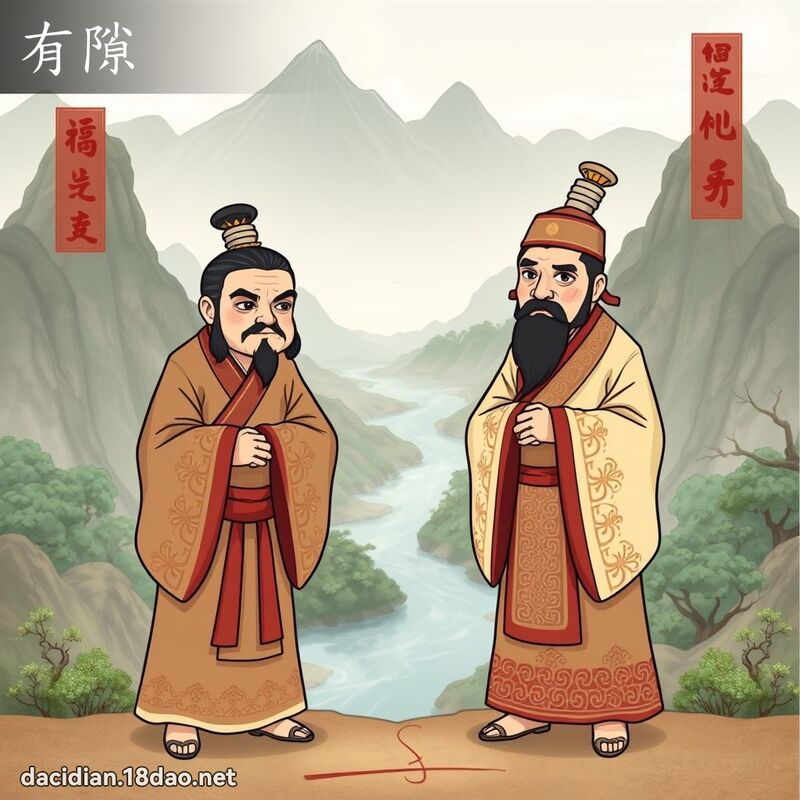 有隙 - 国语大辞典配图