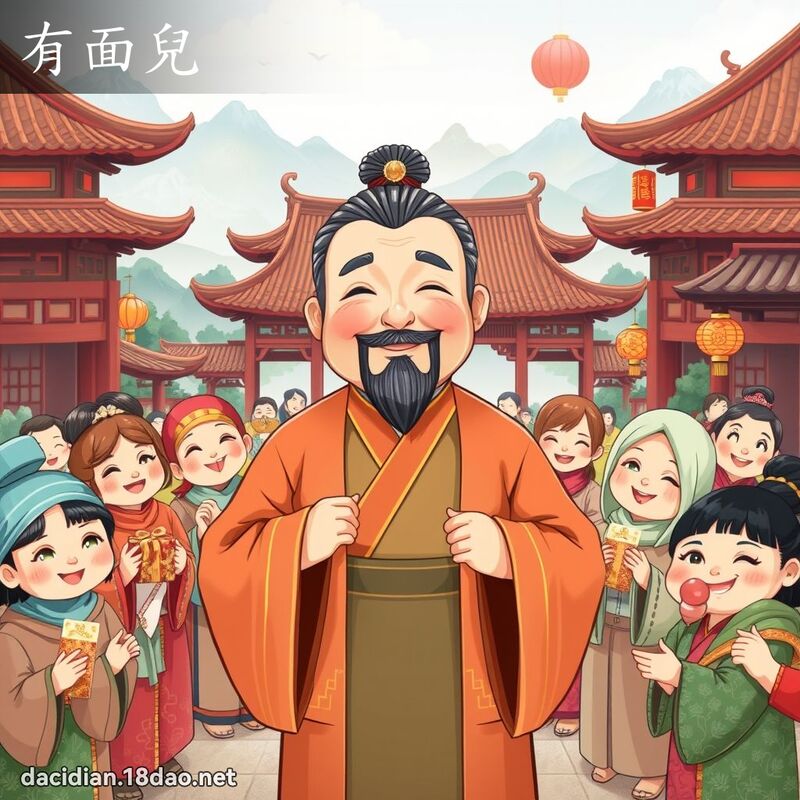 有面兒 - 國語大辭典配圖