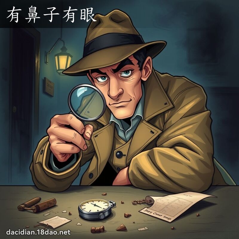 有鼻子有眼 - 國語大辭典配圖