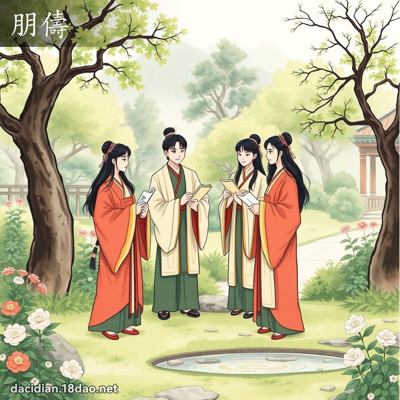 朋儔 - 国语大辞典配图