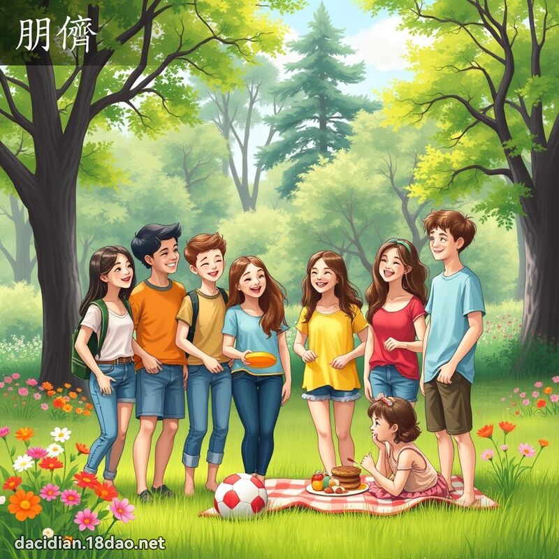 朋儕 - 国语大辞典配图