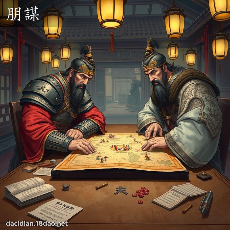 朋謀 - 國語大辭典配圖