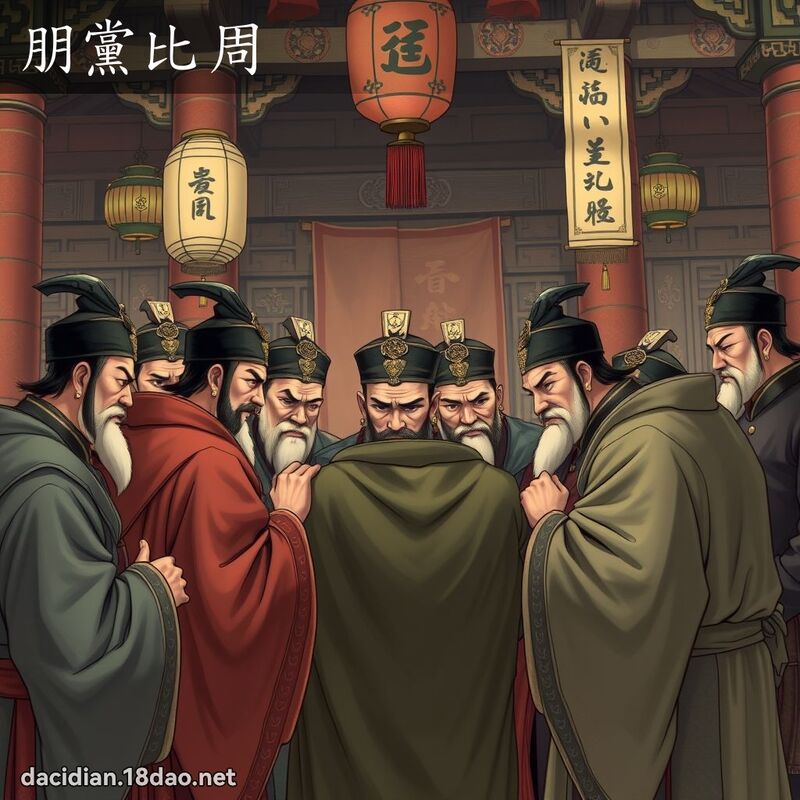 朋黨比周 - 國語大辭典配圖