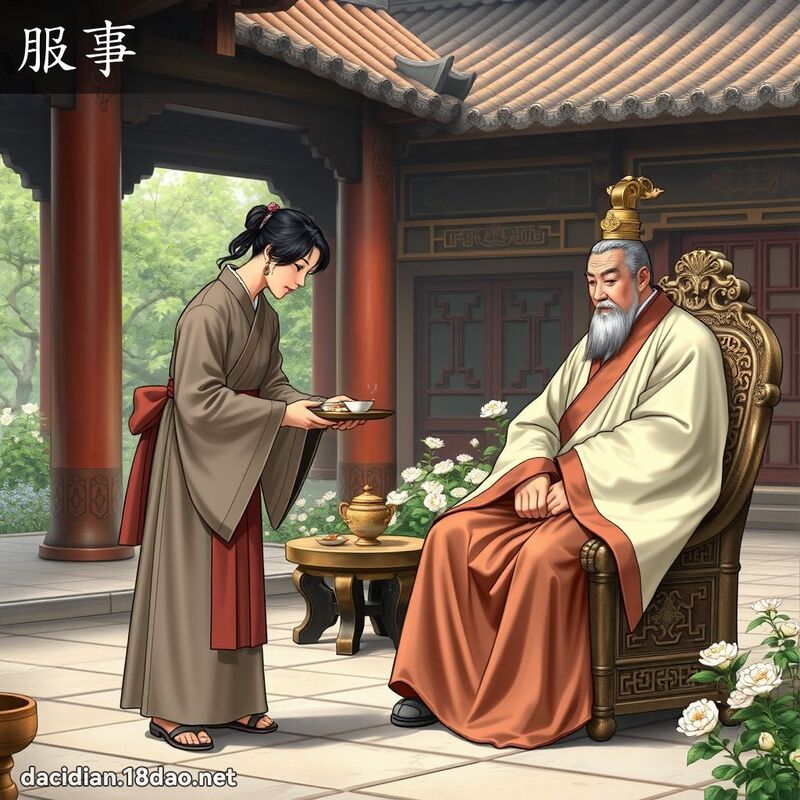 服事 - 國語大辭典配圖