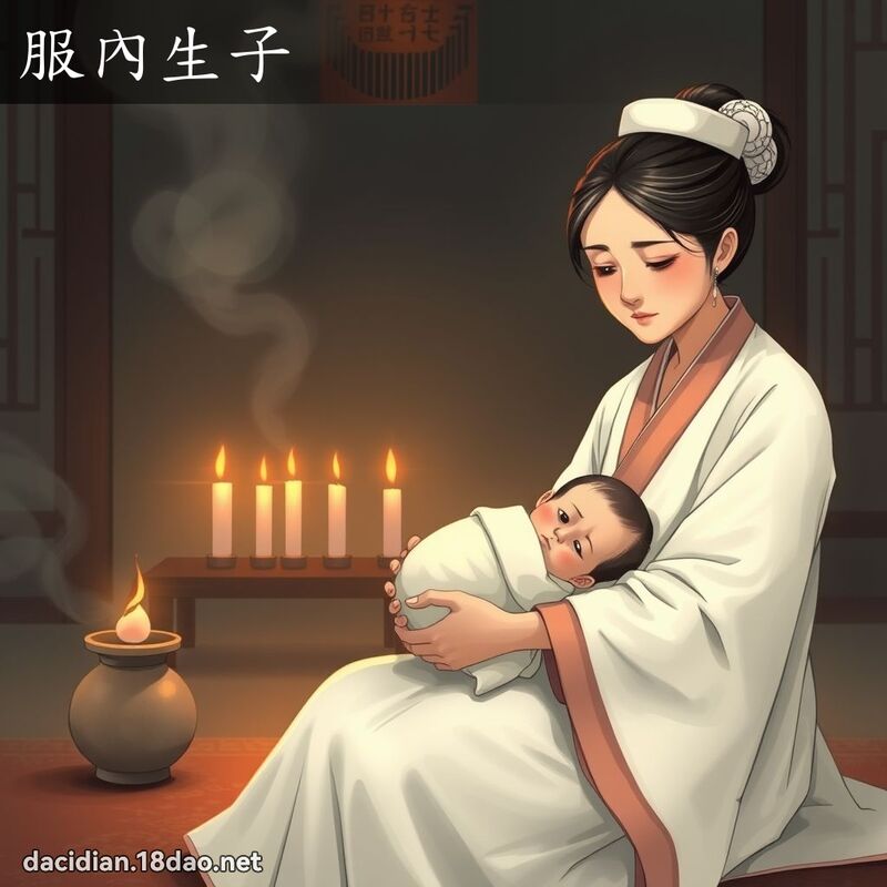 服內生子 - 國語大辭典配圖