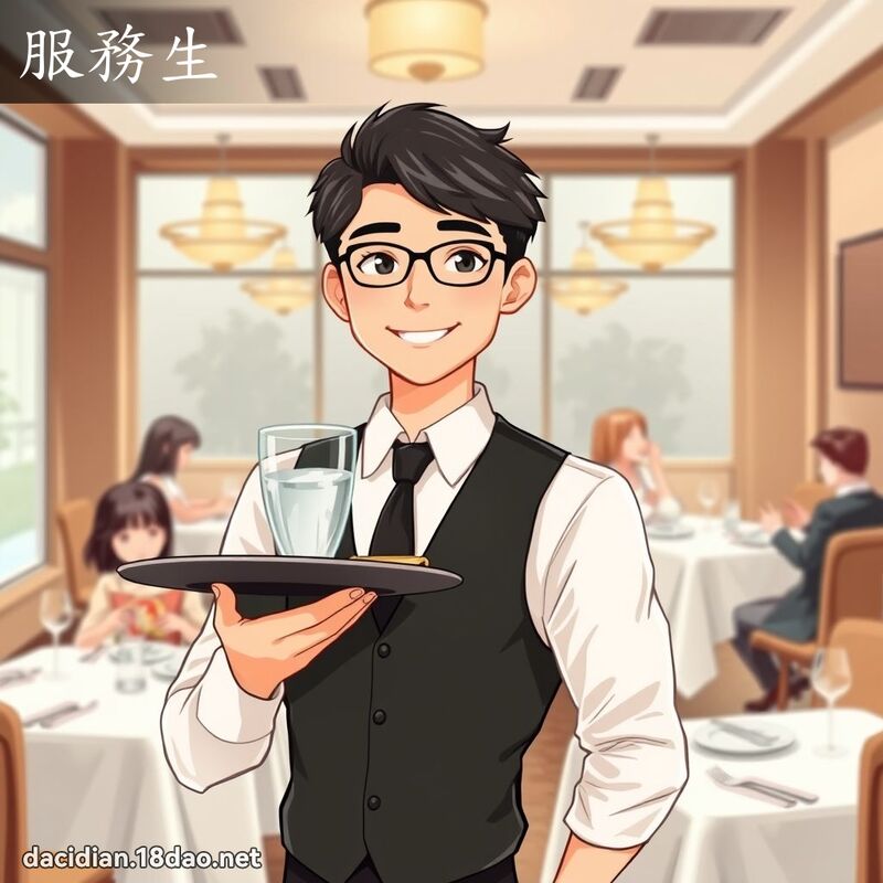 服务生 - 国语大辞典配图
