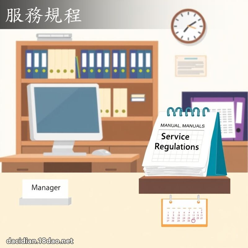 服務規程 - 國語大辭典配圖