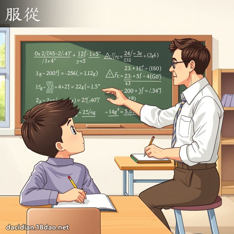 服从 - 国语大辞典配图