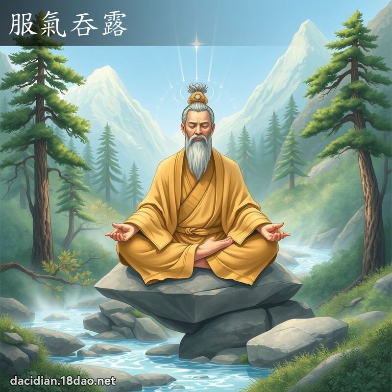 服氣吞露 - 國語大辭典配圖