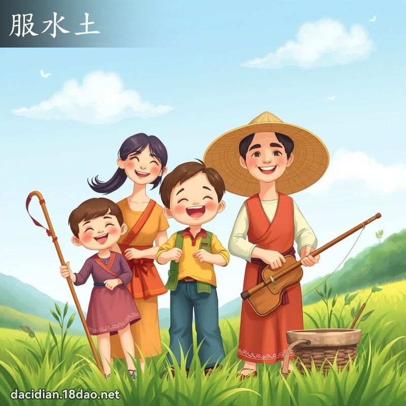 服水土 - 国语大辞典配图