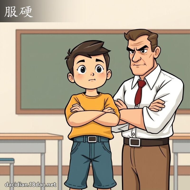 服硬 - 国语大辞典配图