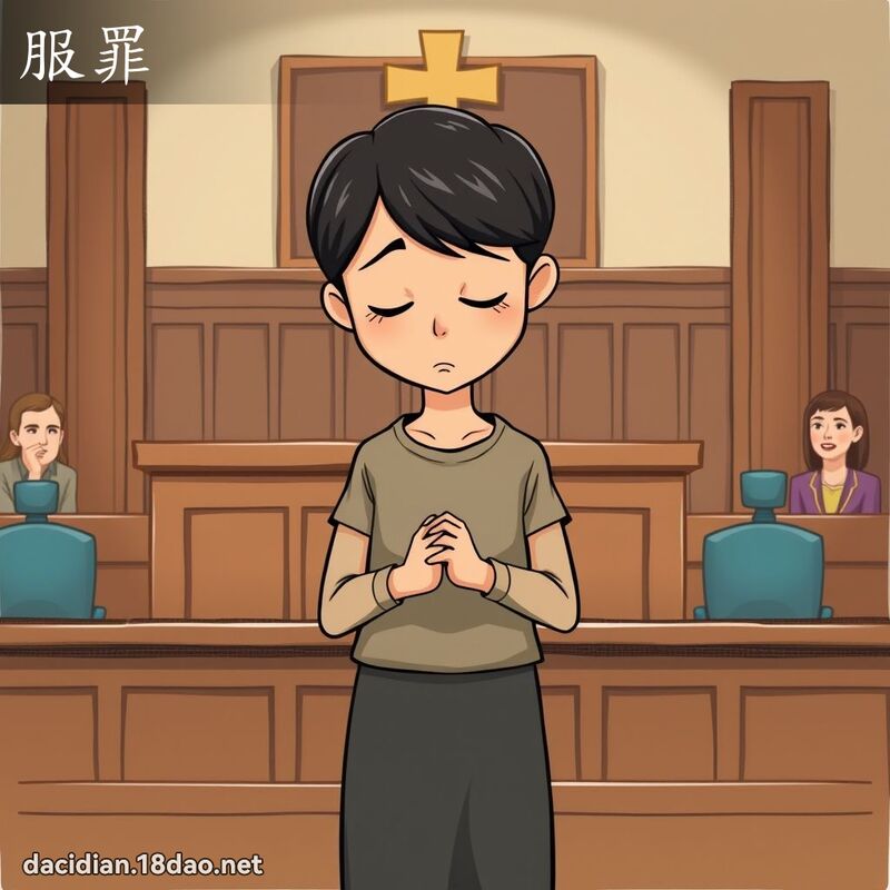 服罪 - 国语大辞典配图
