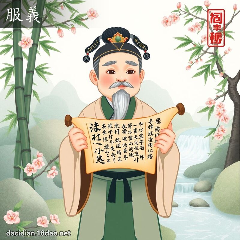 服义 - 国语大辞典配图