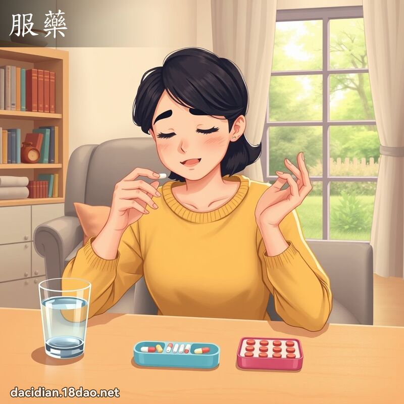 服藥 - 國語大辭典配圖