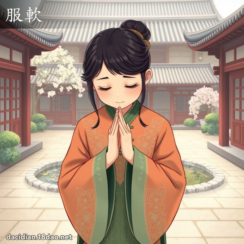 服软 - 国语大辞典配图