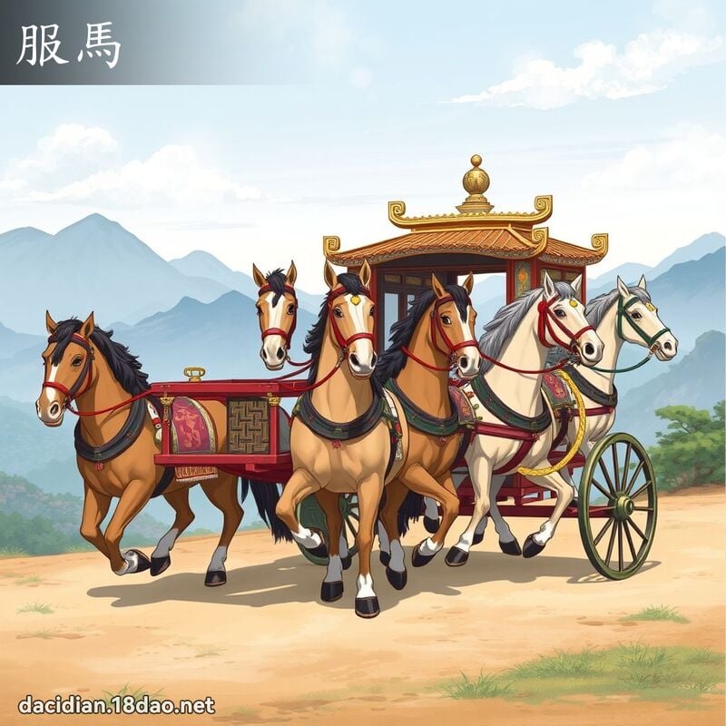 服馬 - 國語大辭典配圖