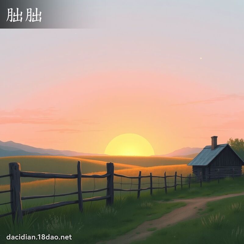 朏朏 - 國語大辭典配圖