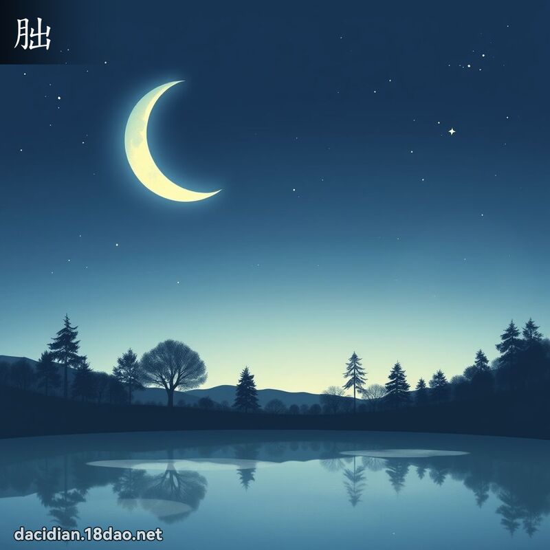 朏 - 國語大辭典配圖