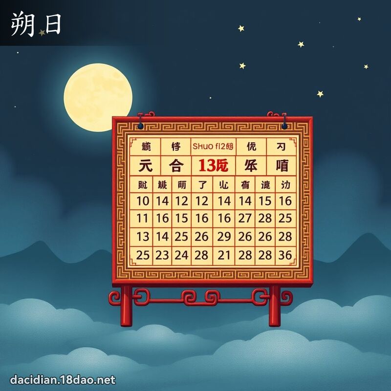 朔日 - 国语大辞典配图