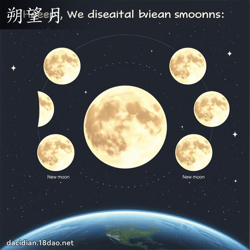朔望月 - 国语大辞典配图