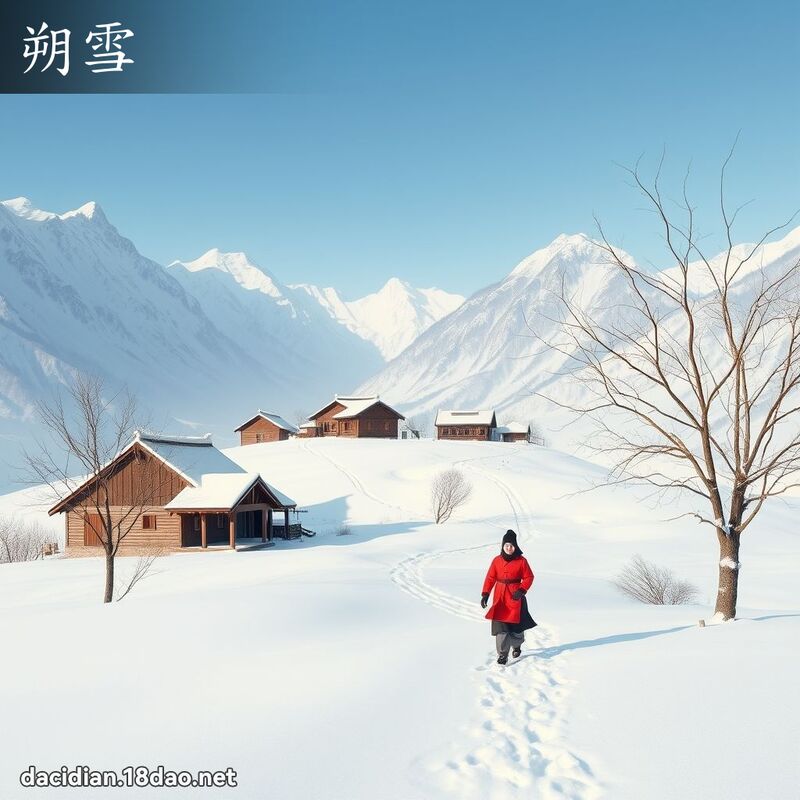 朔雪 - 国语大辞典配图