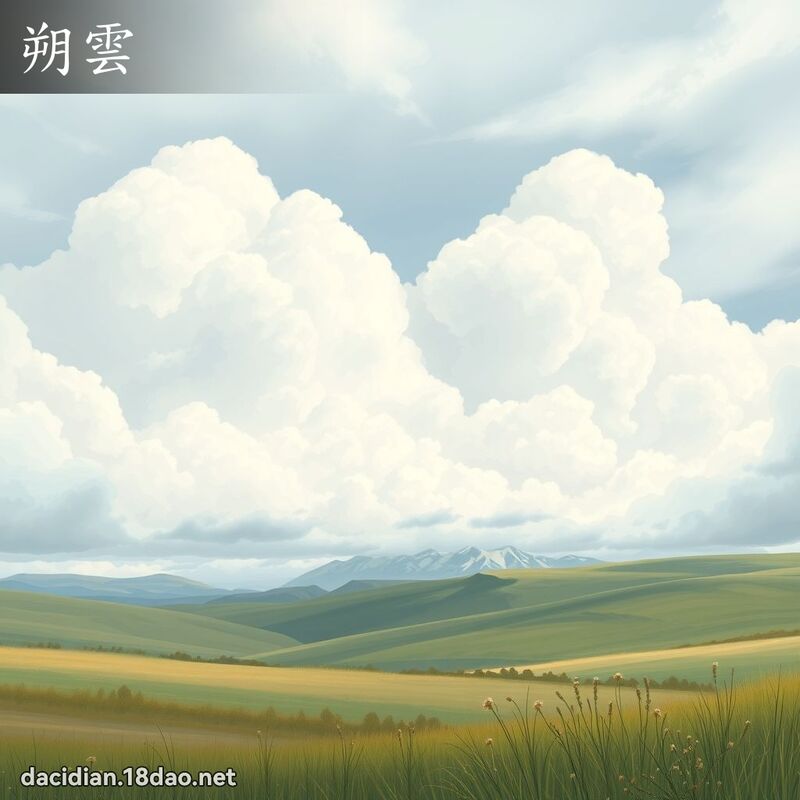 朔雲 - 國語大辭典配圖