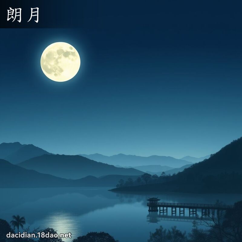朗月 - 国语大辞典配图