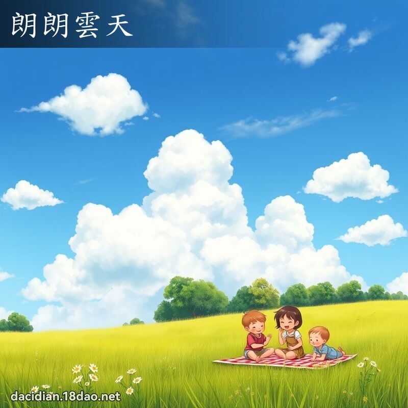 朗朗云天 - 国语大辞典配图