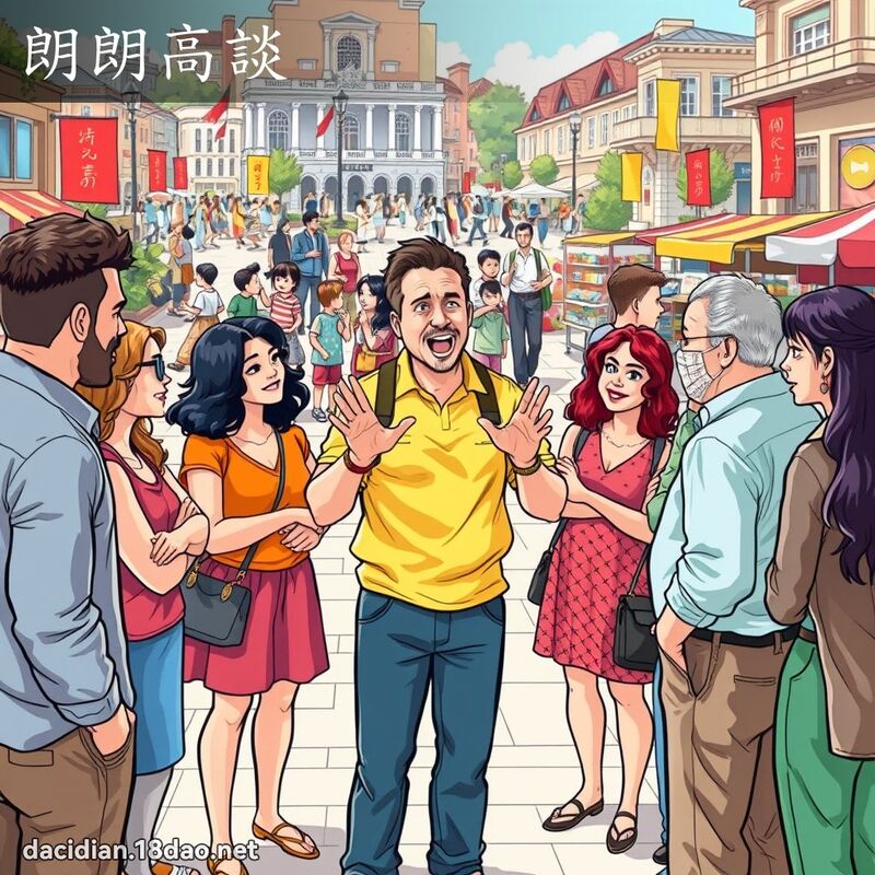 朗朗高谈 - 国语大辞典配图