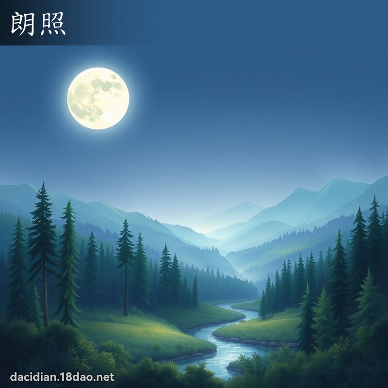朗照 - 國語大辭典配圖
