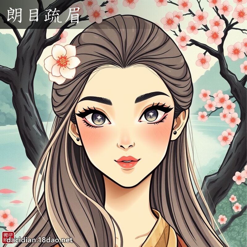 朗目疏眉 - 國語大辭典配圖