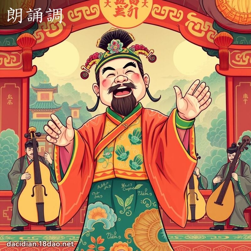 朗誦調 - 國語大辭典配圖