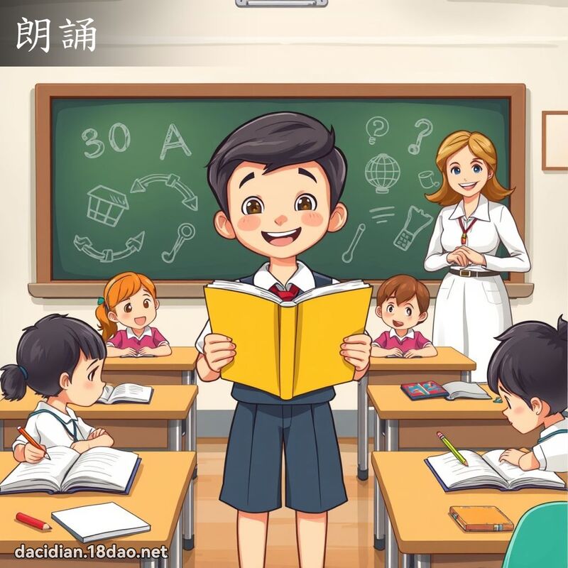 朗誦 - 國語大辭典配圖