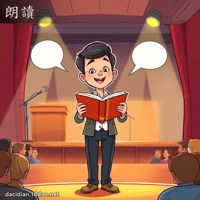 朗讀 - 國語大辭典配圖