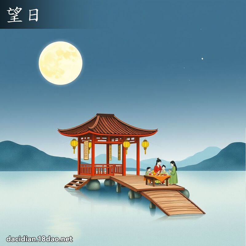 望日 - 國語大辭典配圖