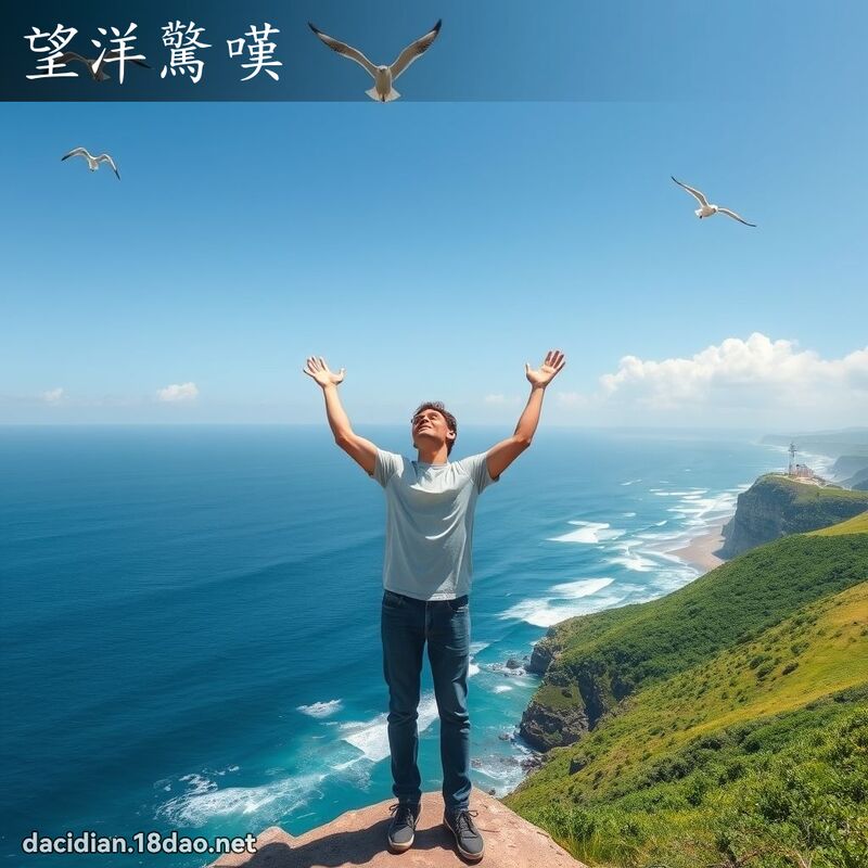 望洋惊嘆 - 国语大辞典配图