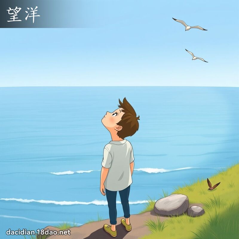 望洋 - 國語大辭典配圖