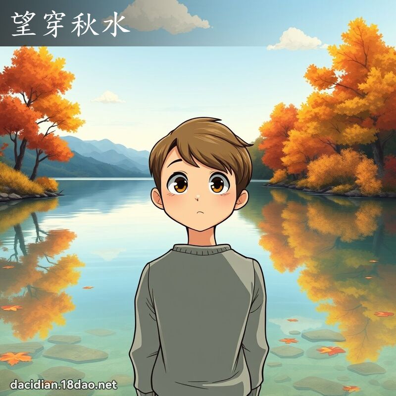 望穿秋水 - 国语大辞典配图