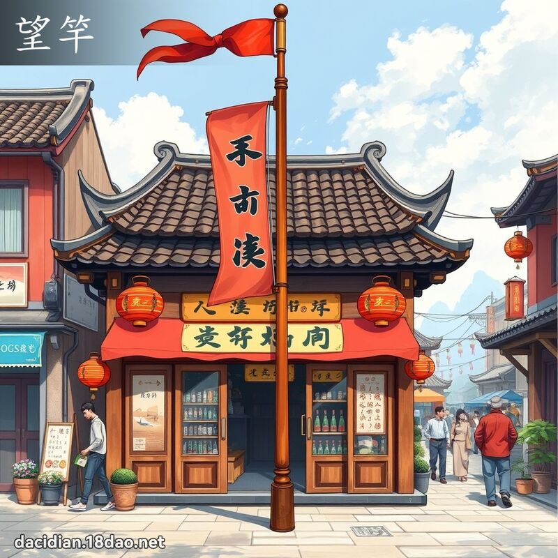 望竿 - 国语大辞典配图