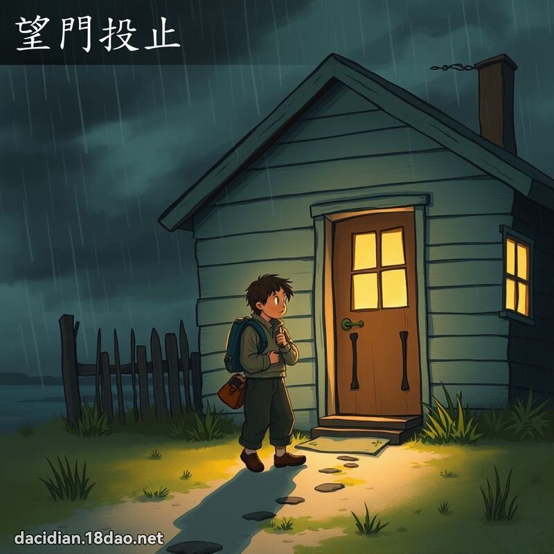 望门投止 - 国语大辞典配图